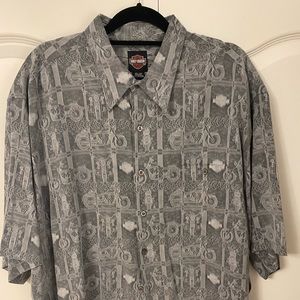 Harley Motorcycle printed shirt.